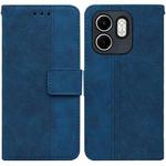 For Infinix Hot 50i / Smart 9 Geometric Embossed Leather Phone Case(Blue)