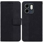 For Infinix Hot 50i / Smart 9 Geometric Embossed Leather Phone Case(Black)