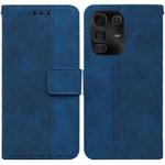 For Infinix Note 50 Pro+ Geometric Embossed Leather Phone Case(Blue)