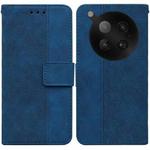 For Infinix Zero 40 4G / 5G Geometric Embossed Leather Phone Case(Blue)