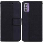 For Nokia G42 Geometric Embossed Leather Phone Case(Black)