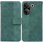 For Tecno Camon 20 Pro 5G Geometric Embossed Leather Phone Case(Green)