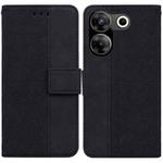 For Tecno Camon 20 Pro 5G Geometric Embossed Leather Phone Case(Black)