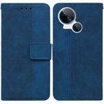 For Tecno Spark 10 5G Geometric Embossed Leather Phone Case(Blue)