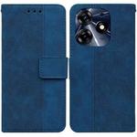 For Tecno Spark 10 Pro Geometric Embossed Leather Phone Case(Blue)