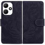 For Infinix Hot 30i Tiger Embossing Pattern Flip Leather Phone Case(Black)