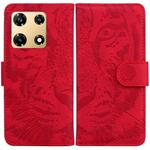 For Infinix Note 30 Pro Tiger Embossing Pattern Flip Leather Phone Case(Red)