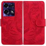 For Infinix Note 30i Tiger Embossing Pattern Flip Leather Phone Case(Red)