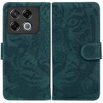 For Infinix GT 20 Pro Tiger Embossing Pattern Flip Leather Phone Case(Green)