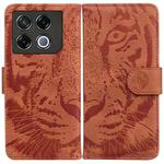 For Infinix GT 20 Pro Tiger Embossing Pattern Flip Leather Phone Case(Brown)