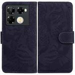 For Infinix Note 40 Pro+ Tiger Embossing Pattern Flip Leather Phone Case(Black)