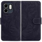 For Infinix Hot 50i / Smart 9 Tiger Embossing Pattern Flip Leather Phone Case(Black)