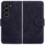 For Infinix Hot 50 Pro+ 4G Tiger Embossing Pattern Flip Leather Phone Case(Black)