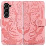 For Infinix Hot 50 Pro+ 4G Tiger Embossing Pattern Flip Leather Phone Case(Pink)