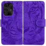 For Infinix Note 50 Pro+ Tiger Embossing Pattern Flip Leather Phone Case(Purple)