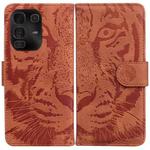 For Infinix Note 50 Pro+ Tiger Embossing Pattern Flip Leather Phone Case(Brown)