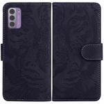 For Nokia G42 Tiger Embossing Pattern Flip Leather Phone Case(Black)