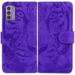 For Nokia G42 Tiger Embossing Pattern Flip Leather Phone Case(Purple)