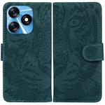 For Tecno Spark 10 / Spark 10C Tiger Embossing Pattern Flip Leather Phone Case(Green)