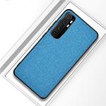 For Xiaomi Note 10 Lite Shockproof Cloth Protective Case(Cyan)