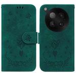 For Infinix Zero 40 4G / 5G Butterfly Rose Embossed Leather Phone Case(Green)