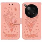 For Infinix Zero 40 4G / 5G Butterfly Rose Embossed Leather Phone Case(Pink)