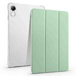 For Xiaomi Redmi Pad Pro 12.1 3-fold Clear TPU Smart Leather Tablet Case with Pen Slot(Green)