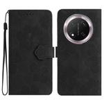 For Honor X9C Flower Embossing Pattern Leather Phone Case(Black)