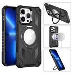 For iPhone 14 Pro MagSafe Magnetic Holder Phone Case(Black)