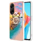 For OPPO A98 Electroplating IMD TPU Phone Case with Ring(Dream Butterfly)