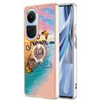 For OPPO Reno10 5G Global Electroplating IMD TPU Phone Case with Ring(Dream Butterfly)