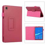 For Lenovo Tab M8 4th Gen Litchi Texture Leather Tablet Case(Rose Red)