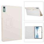 For Lenovo Xiaoxin Pad Pro 12.7 Litchi Texture Leather Tablet Case(White)