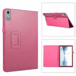 For Lenovo Xiaoxin Pad Pro 12.7 Litchi Texture Leather Tablet Case(Rose Red)