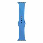 For Apple Watch Series 8&7 41mm / SE 2&6&SE&5&4 40mm / 3&2&1 38mm Silicone Watch Band, Short Section (female)(Wave Color)