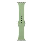 For Apple Watch Ultra 49mm / Series 8&7 45mm / SE 2&6&SE&5&4 44mm / 3&2&1 42mm Silicone Watch Band, Short Section (female)(Mint Green)