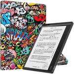 For Kobo Elipsa 2E Painted Deformation TPU Leather Smart Tablet Case(Graffiti)