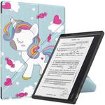 For Kobo Elipsa 2E Painted Deformation TPU Leather Smart Tablet Case(Unicorn)
