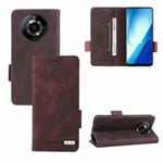 For Realme 11 5G Magnetic Clasp Leather Phone Case(Brown)