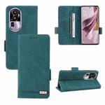 For OPPO Reno10 Magnetic Clasp Leather Phone Case(Green)