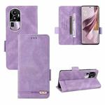 For OPPO Reno10 Magnetic Clasp Leather Phone Case(Purple)