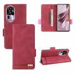 For OPPO Reno10 Pro+ Magnetic Clasp Leather Phone Case(Red)