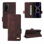 For Xiaomi Poco F5 Pro / Redmi K60 Magnetic Clasp Leather Phone Case(Brown)