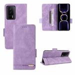 For Xiaomi Poco F5 Pro / Redmi K60 Magnetic Clasp Leather Phone Case(Purple)