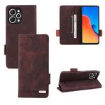 For Xiaomi Redmi 12 4G Magnetic Clasp Leather Phone Case(Brown)
