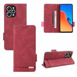 For Xiaomi Redmi 12 4G Magnetic Clasp Leather Phone Case(Red)