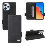 For Xiaomi Redmi 12 4G Foreign / 5G Magnetic Clasp Leather Phone Case(Black)