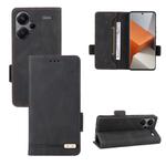 For Xiaomi Redmi Note 13 Pro+ 5G Magnetic Clasp Leather Phone Case(Black)