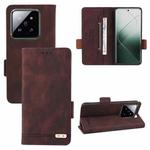 For Xiaomi 14 Pro Magnetic Clasp Leather Phone Case(Brown)