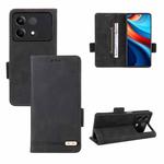For Xiaomi Redmi Note 13R Pro Magnetic Clasp Leather Phone Case(Black)